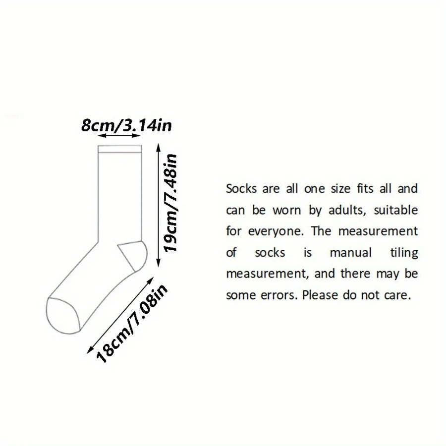 Vintage Fair Isle Crew Socks | Retro Ethnic Pattern Winter Socks Crew Socks Qme