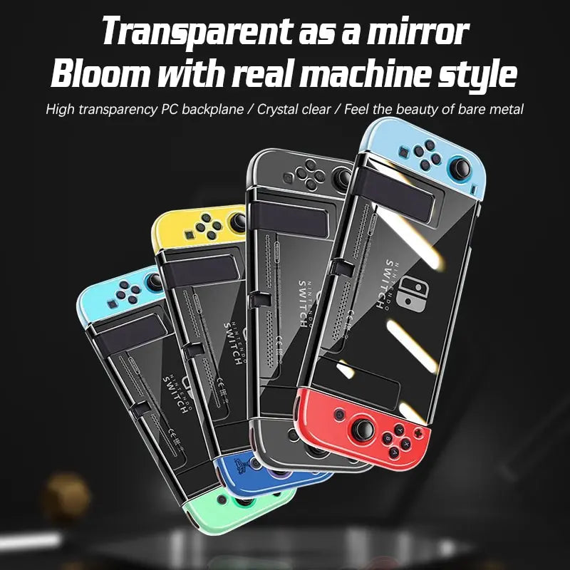 Nintendo Switch Clear TPU Protective Case – Ultra-Thin Cover Game Console Case Qme