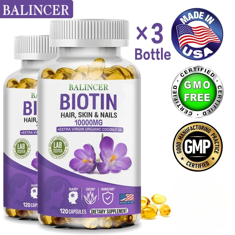 Balancer Biotin Supplement – Hair, Skin, Nails & Immune Support Biotin Supplement Qst