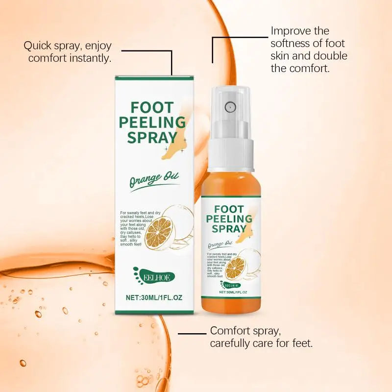 Herbal Exfoliating Foot Cream Spray – Dead Skin & Heel Care Foot Exfoliating Spray Qme