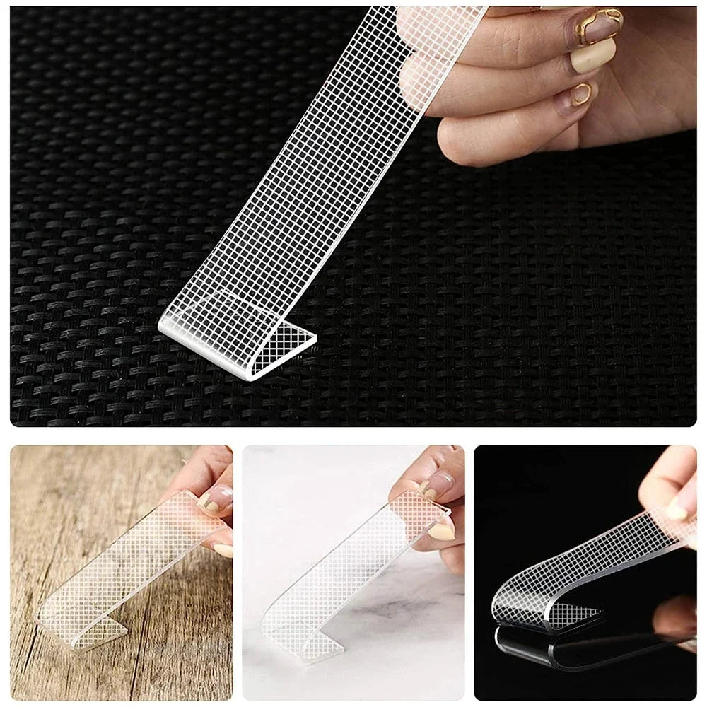 Nano Double-Sided Tape – Removable, Waterproof, No Residue Double-Sided Tape Qme