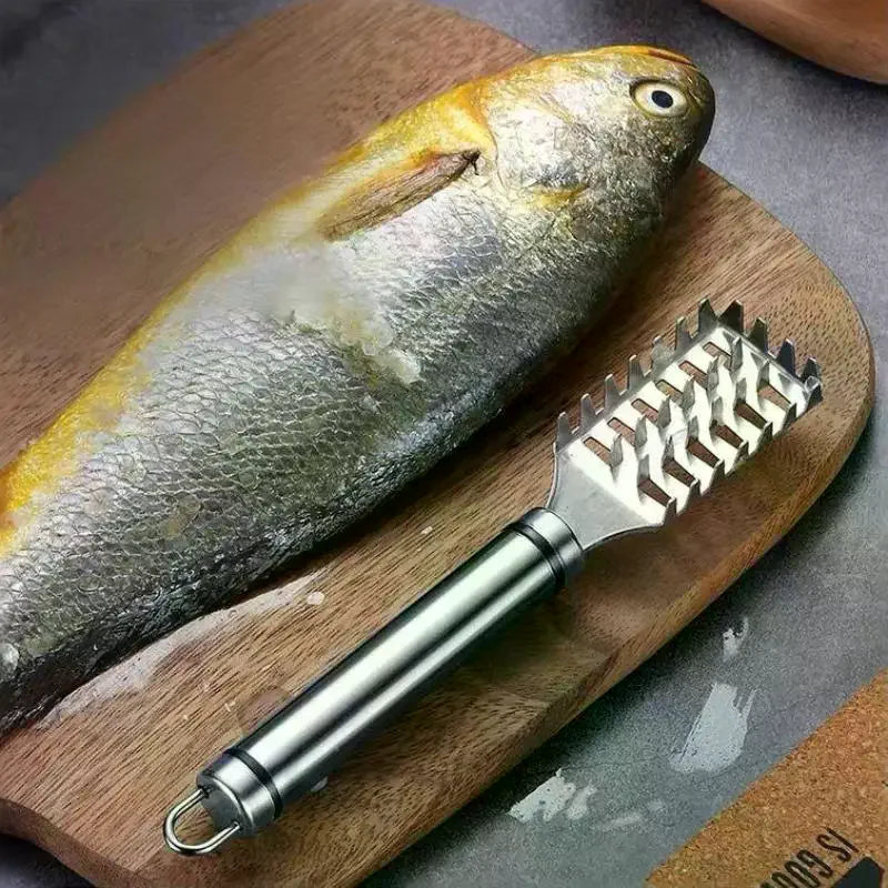 Stainless Steel Fish Scale Scraper & Boning Knife Fish Prep Knife Qme