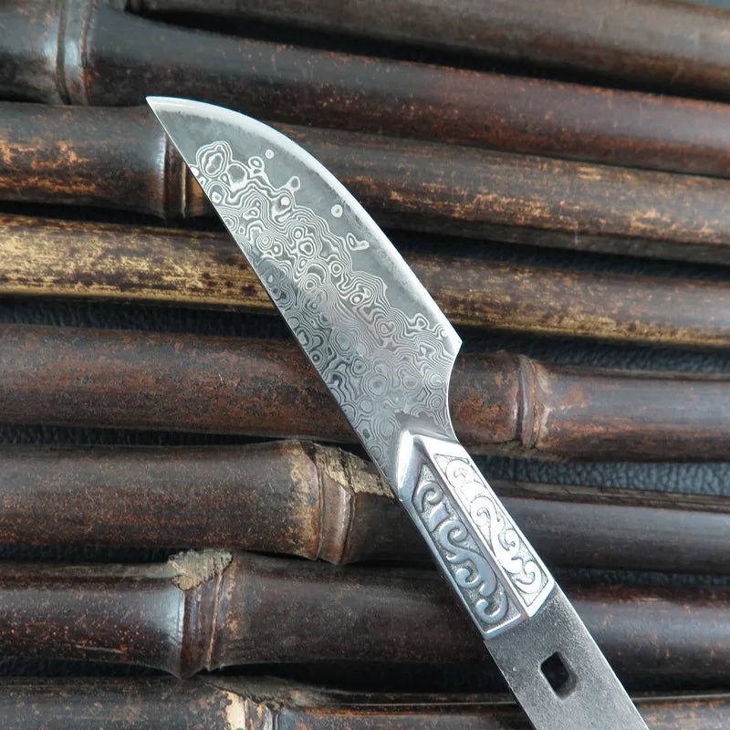 Swayboo 67-Layer Damascus Steel Knife Blank – DIY Blade Kit Damascus Knife Blank Qst