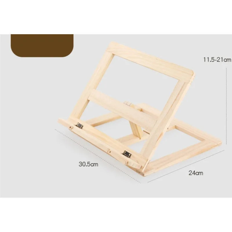 Wood Grain Reading Stand & Children's Bookshelf Desk Organizer Reading Stand Qme
