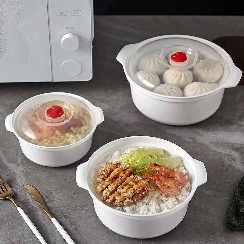 Microwave Soup Pot & Rice Steamer Box with Lid | Qme Microwave Steamer Box Qme