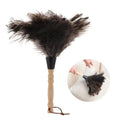 Ostrich Feather Duster – Anti-Static Wooden Handle | White Feather Duster Qme white