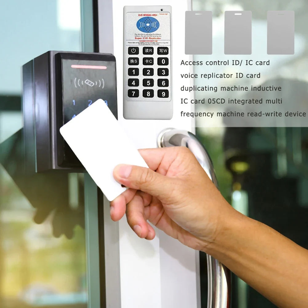 Handheld RFID NFC Card Reader Writer Copier 125KHz 13.56MHz RFID Card Duplicator Qme