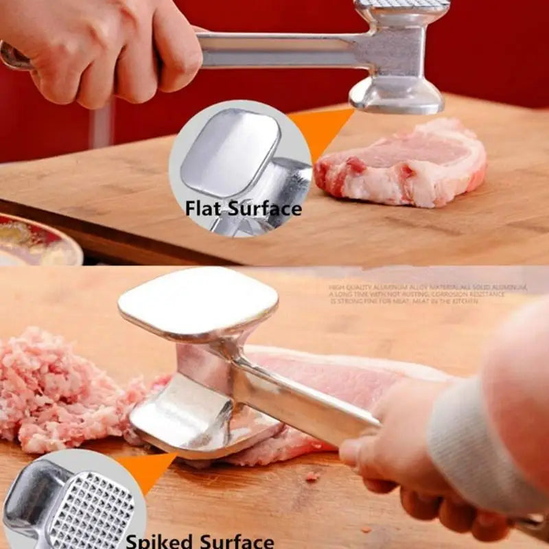 Zinc Alloy Meat Tenderizer Hammer – Kitchen Mallet Tool Meat Tenderizer Mallet Qst