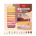GN Acrylic Paint Pens Skin Tones Brush Tip Markers Set Acrylic Paint Markers Qme 12 colors