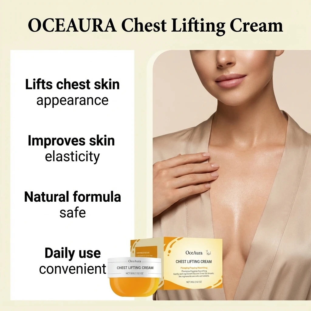 OceAura Chest & Décolletage Firming Cream 80g | Hydrating Body Firming Cream Qst