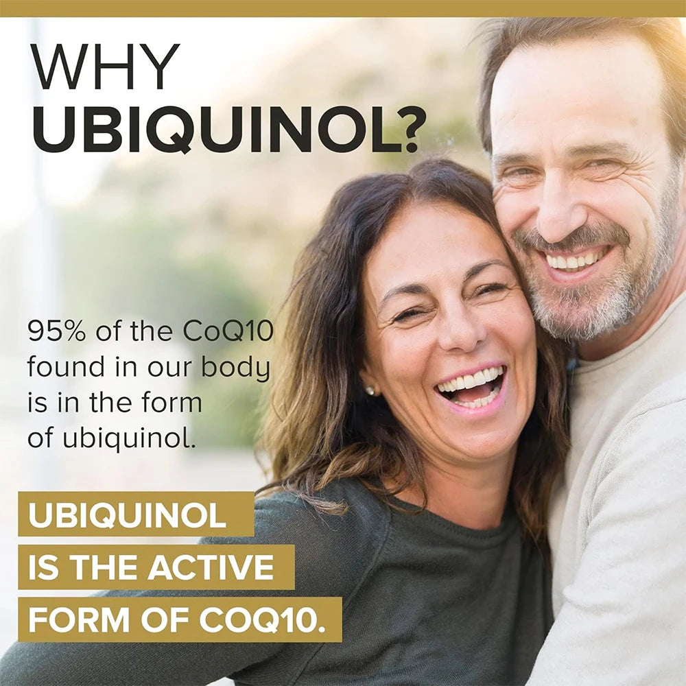 Ubiquinol CoQ10 Capsules – Antioxidant & Heart Health Support CoQ10 Supplement Qst