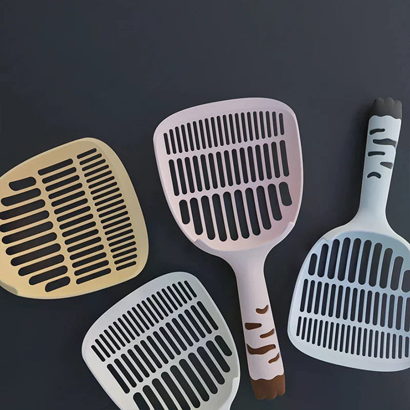 Cat Litter Scoop with Self-Standing Base – ABS Plastic, 4 Colors Cat Litter Scoop Qme