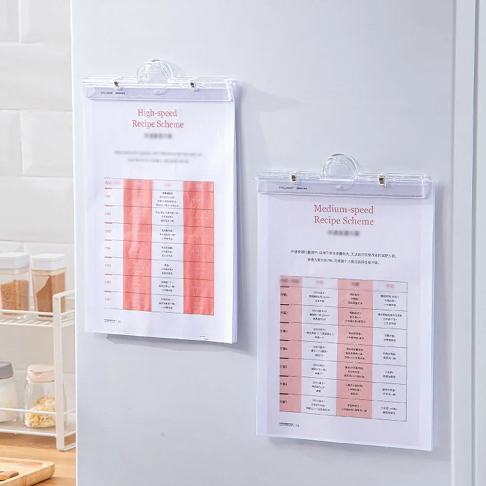 Transparent Clip A4 Folder – Clear Document Organizer Document Clip Folder Qme