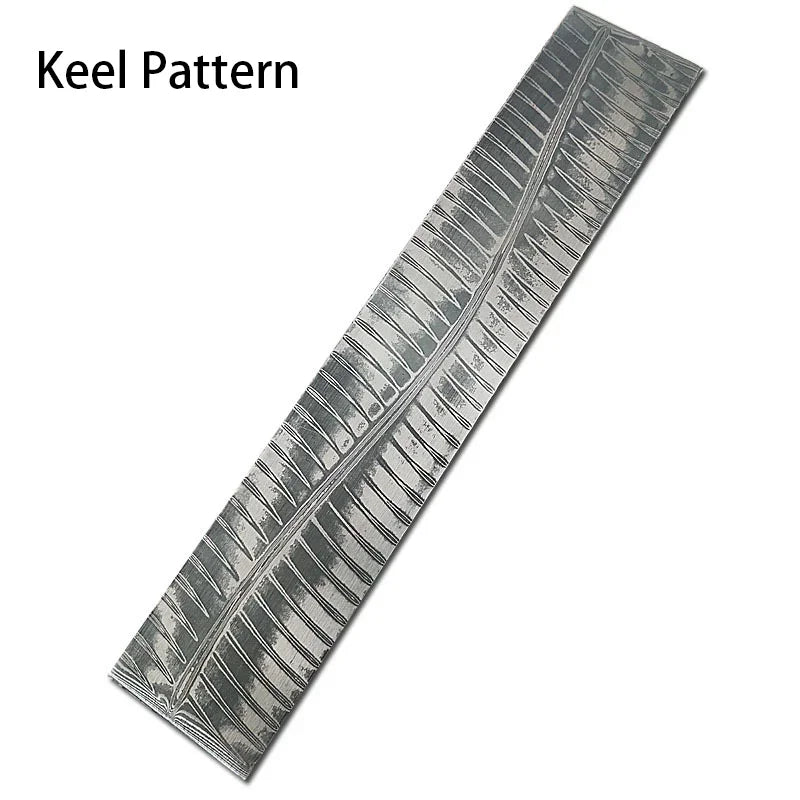 Damascus Steel Blade Billet 58HRC VG10 DIY Knife Making Blank Knife Making Billet Qst 16x3x0.3 CM Keel