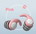 3-Layer Soft Silicone Ear Plugs for Sleep & Noise Reduction Silicone Ear Plugs Qme pink