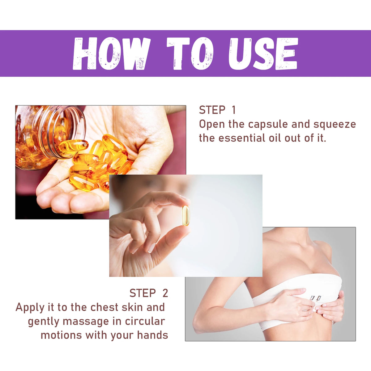 Eelhoe Vitamin E Firming Oil Capsules – Skin Lift & Toning Body Firming Oil Qst