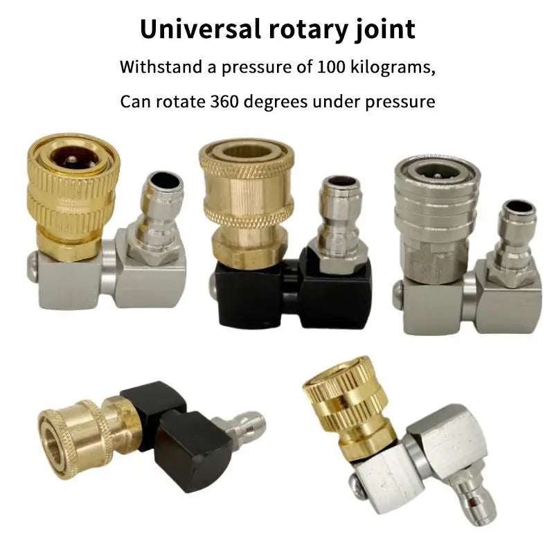360° Rotatable Jet Nozzle 1/4" Quick Connect Leak-Proof Pressure Washer Nozzle Qme