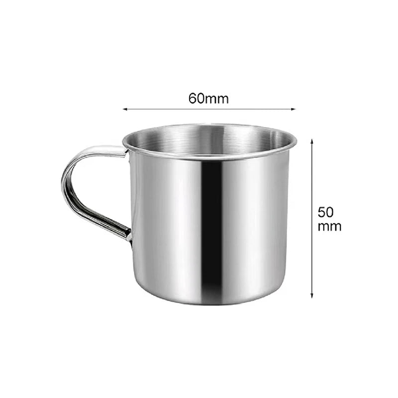 Stainless Steel Coffee Mug with Handle – Camping & Travel Stainless Steel Mug Qst