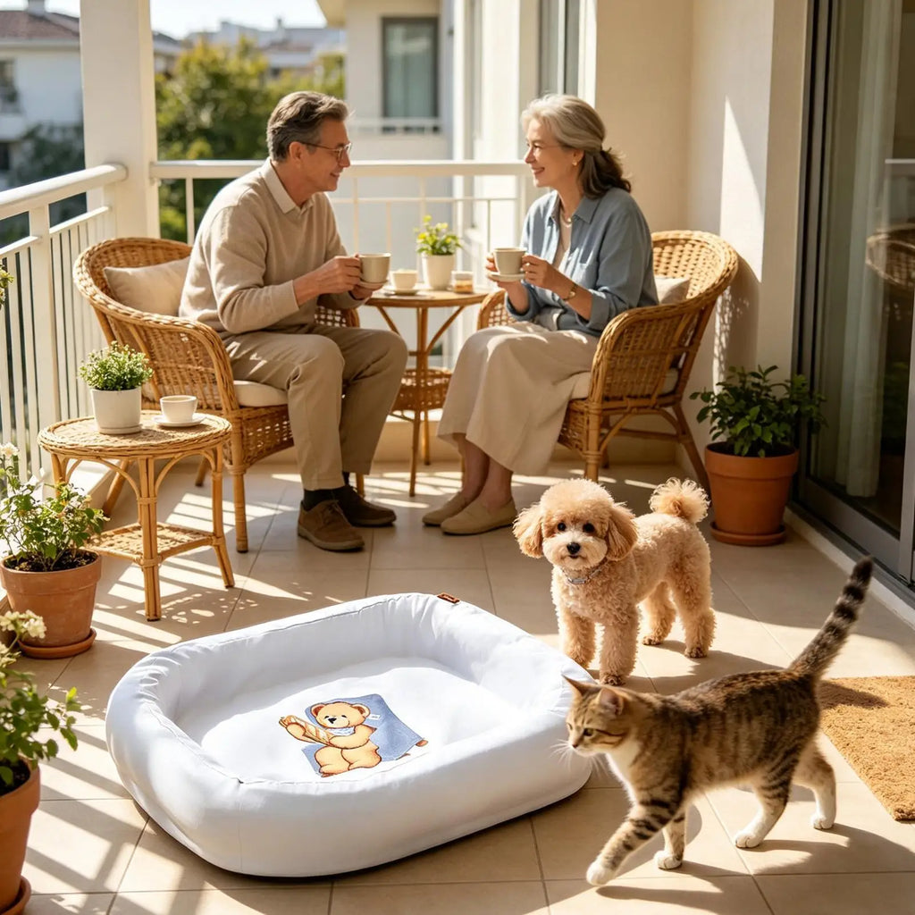 Dog Bed Cover – Dustproof Pet Mattress Protector, Elastic Fit Pet Bed Cover Qme