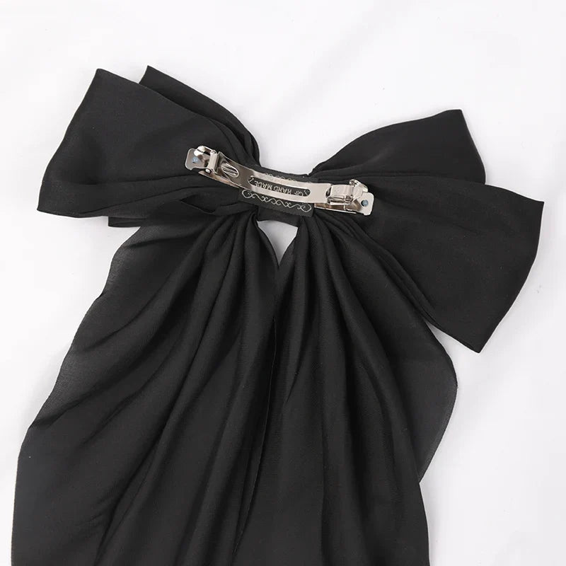 Elegant Satin Bow Hair Clip for Women – 5 Colors Bow Hair Clip Qme