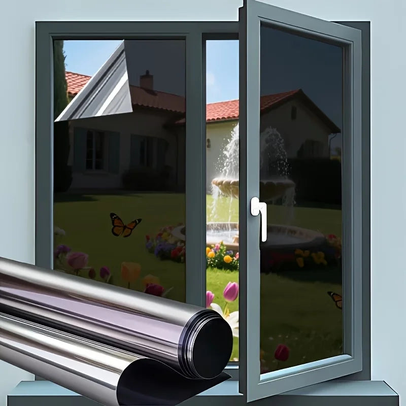 One-Way Privacy Window Film – Heat Insulating & UV Blocking Window Privacy Film Qme huiyin 40cmX3m