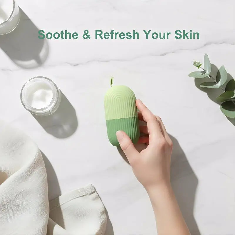 Silicone Face Ice Cube Mold Roller – Skincare Beauty Tool Facial Ice Roller Qme