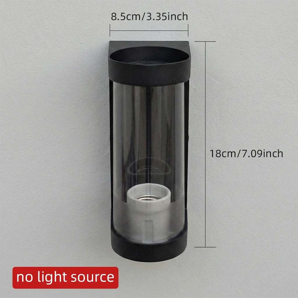 LED Up Down Wall Lamp – Outdoor Indoor Waterproof Light LED Wall Sconce Qme Black