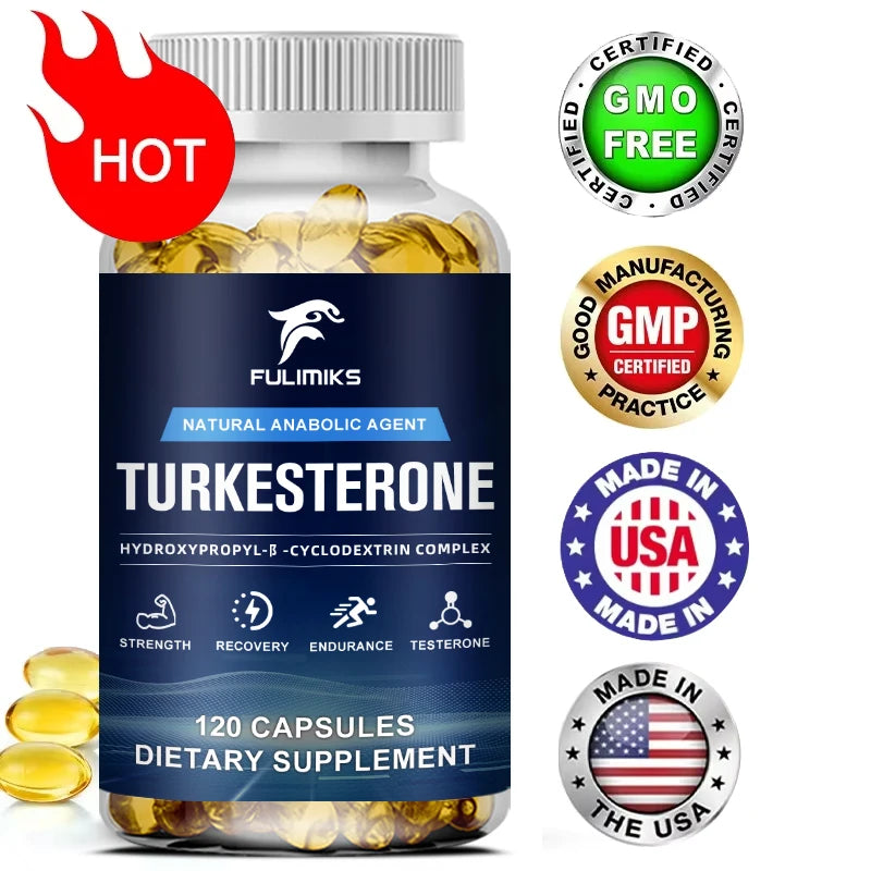 Fulimiks Turkesterone 500mg – Energy & Muscle Support, 120 Caps Dietary Supplement Qst