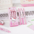 Hello Kitty Push-Button Ballpoint Pen | 4 Colors, Quick-Dry Ballpoint Pen Qme 1