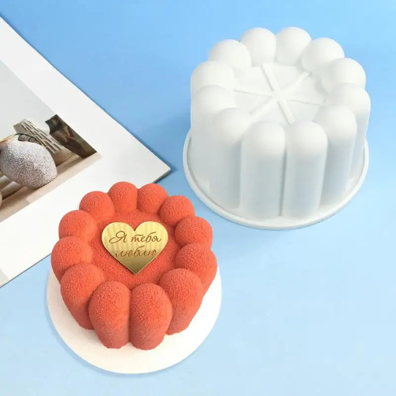 Round Silicone Mould for Cake, Mousse, Chocolate & Soap Silicone Baking Mould Qst