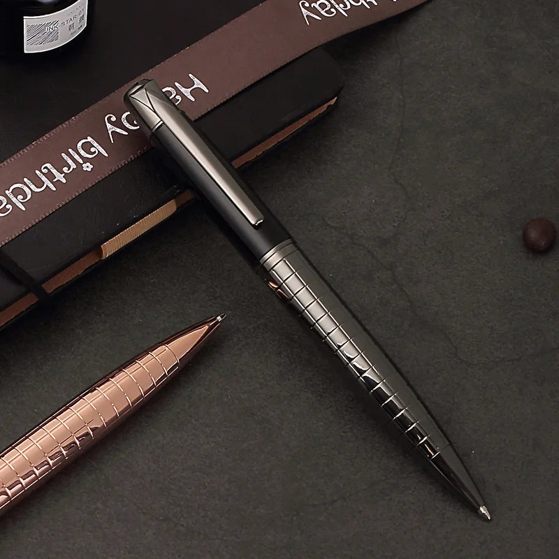 Qme Metal Rotating Ballpoint Pen – Smooth Medium Point Metal Ballpoint Pen Qme