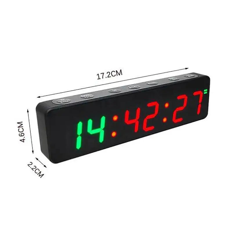 Rechargeable Digital Gym Timer – HIIT & Boxing Stopwatch Digital Interval Timer Qme 1pcs