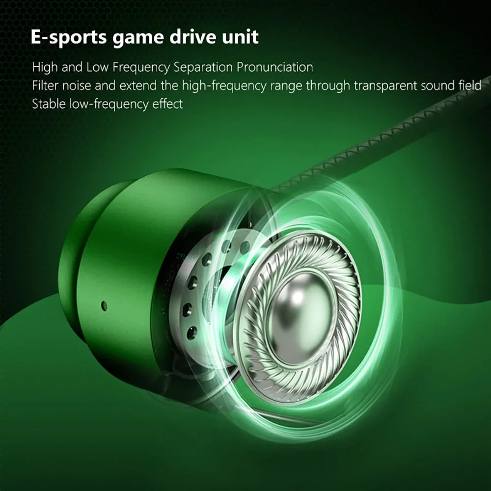 90° Wired Gaming Headset HiFi Surround Sound with Mic Wired Gaming Headset Qme
