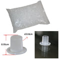 Self-Stand Tattoo Ink Cups 8mm Small White Caps 1000pcs Tattoo Ink Cups Qme 1000PCS