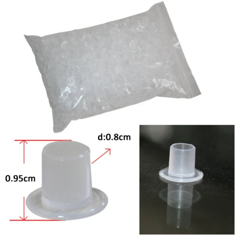 Self-Stand Tattoo Ink Cups 8mm Small White Caps 1000pcs Tattoo Ink Cups Qme 1000PCS