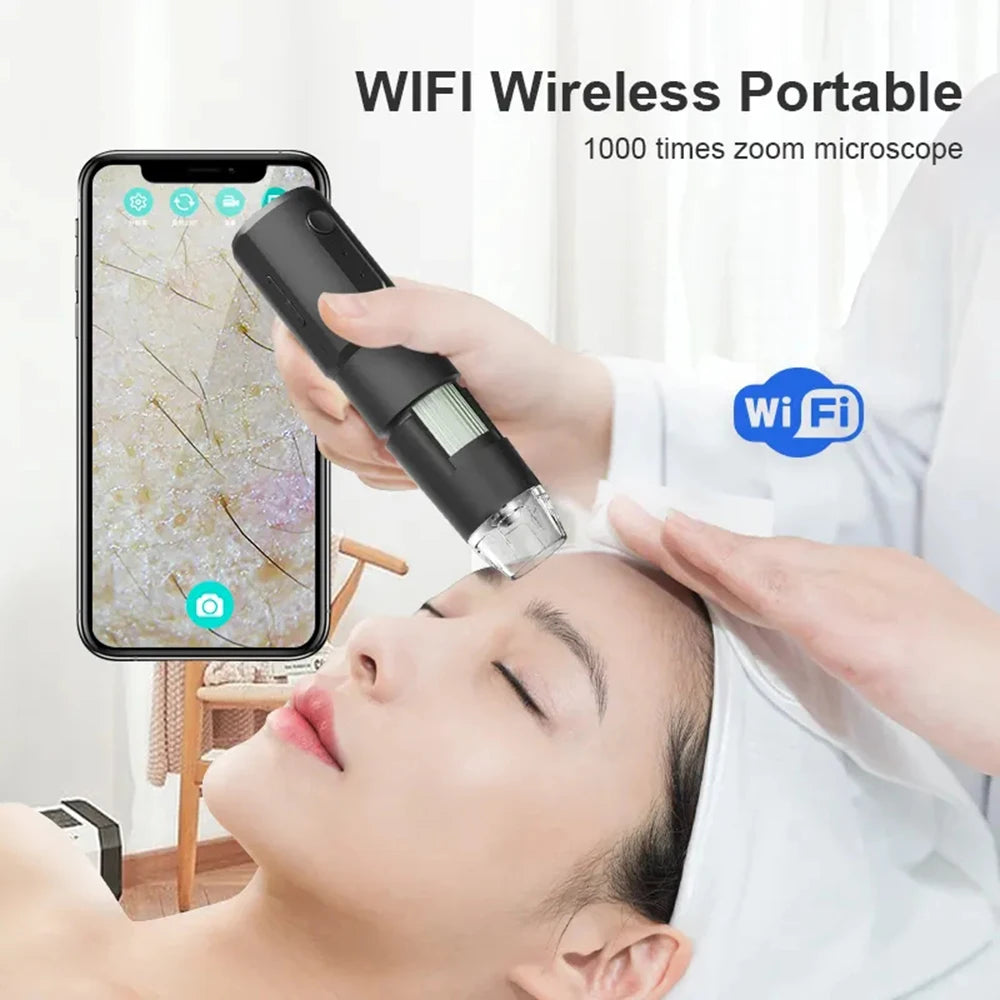WiFi Digital Microscope 50X–1000X Skin & Scalp Analyzer WiFi Digital Microscope Qst