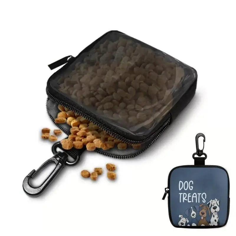 Dog Treat Pouch – Zipper Closure & Transparent Side | Outdoor Dog Treat Pouch Qme