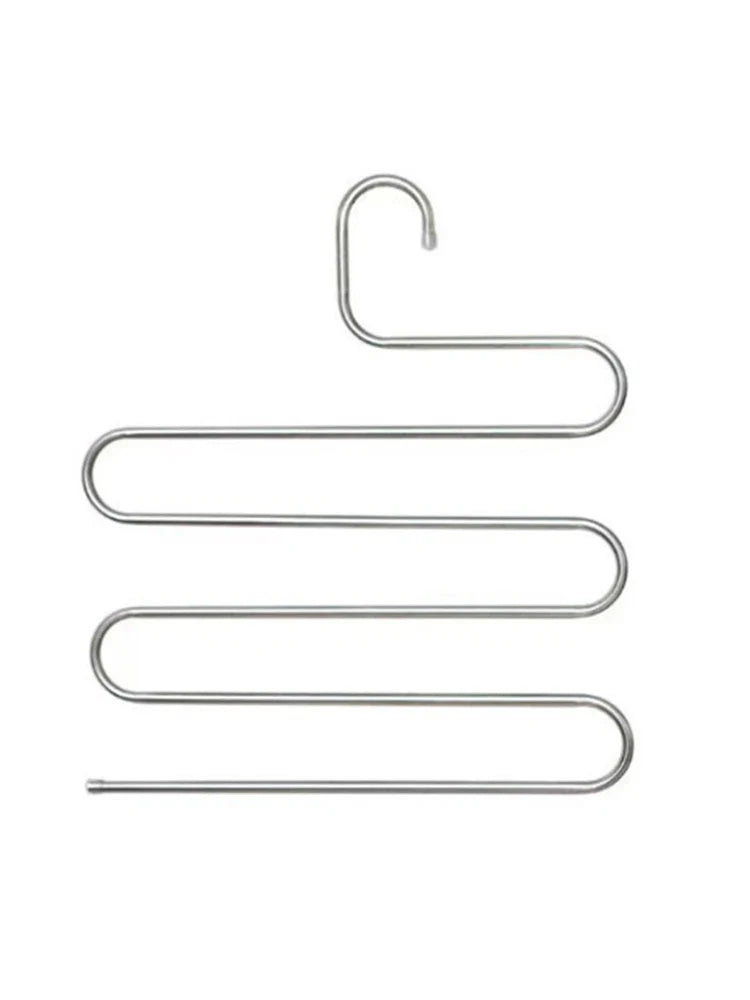 5-Layer Stainless Steel Pants Rack | Multi-Layer Closet Hanger Pants Hanger Rack Qme 1PC