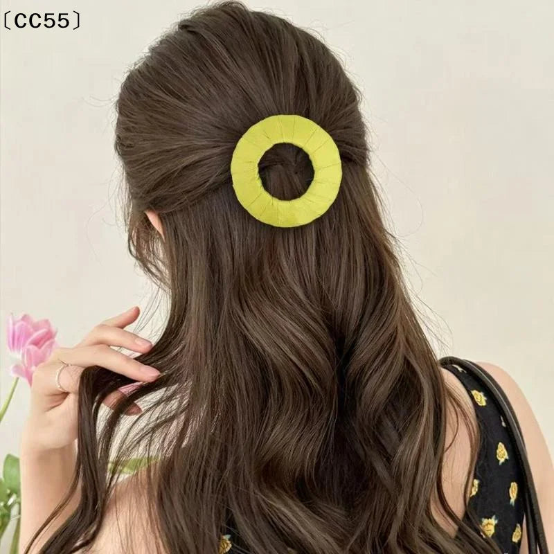 Flat Pancake Hair Claw Clip – Non-Slip Soft Padded for Women Hair Claw Clip Qst