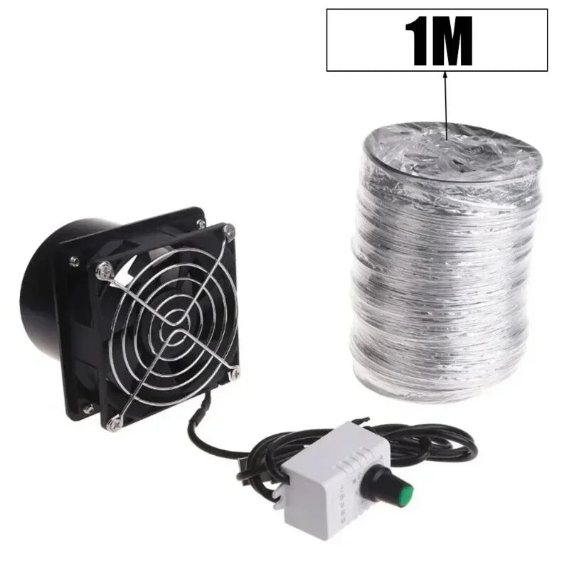 USB Solder Fume Extractor Fan – Adjustable Speed + 1M Duct Pipe Fume Extractor Fan Qst