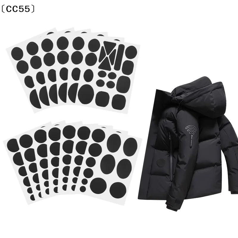 Self-Adhesive Nylon Fabric Repair Patches – Assorted Shapes Fabric Repair Patches Qst
