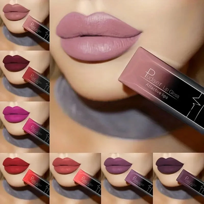 17-Shade Matte Liquid Lipstick – Long-Lasting Lip Color | Qme Matte Liquid Lipstick Qme