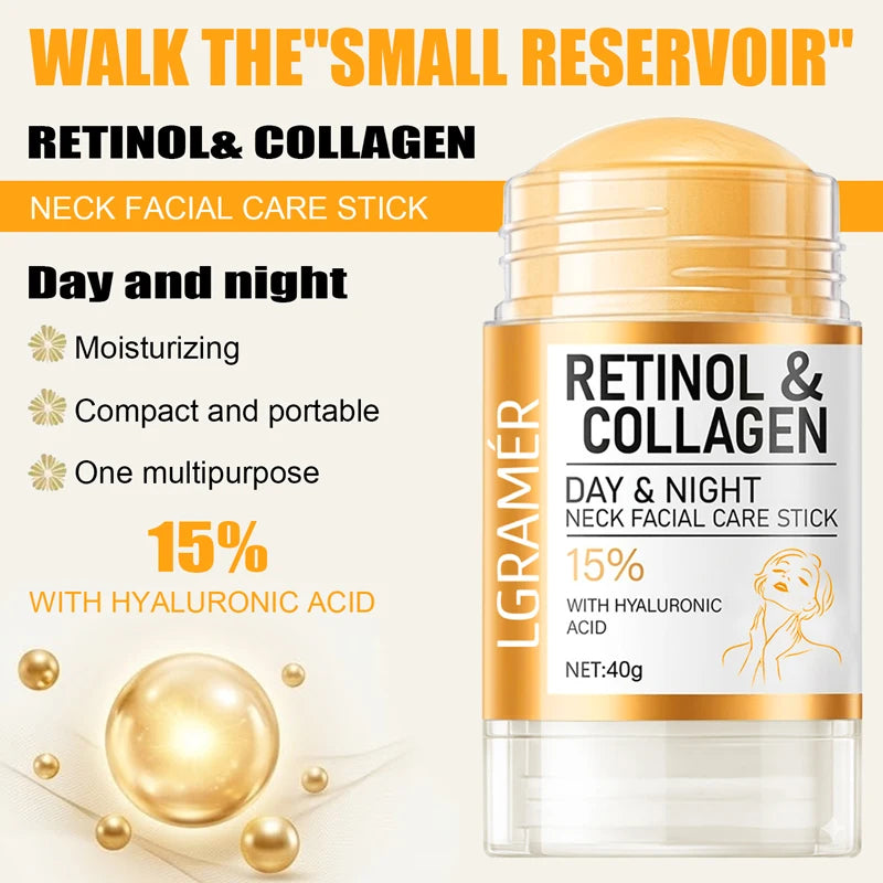 LGRAMER Retinol & Collagen Neck & Face Cream Stick 40g Neck & Face Cream Qst