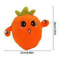 Interactive Musical Sensory Cuddle Plush Doll for Kids Musical Plush Doll Qme Orange