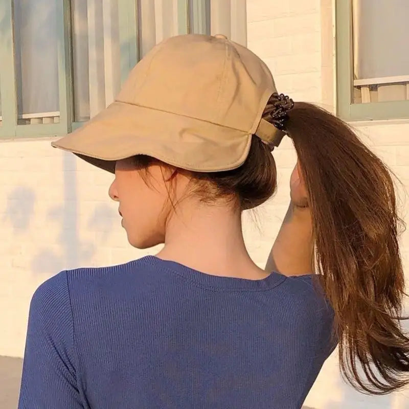 Women's Foldable Wide Brim Sun Hat – UV Protection Beach Cap Wide Brim Sun Hat Qst Khaki