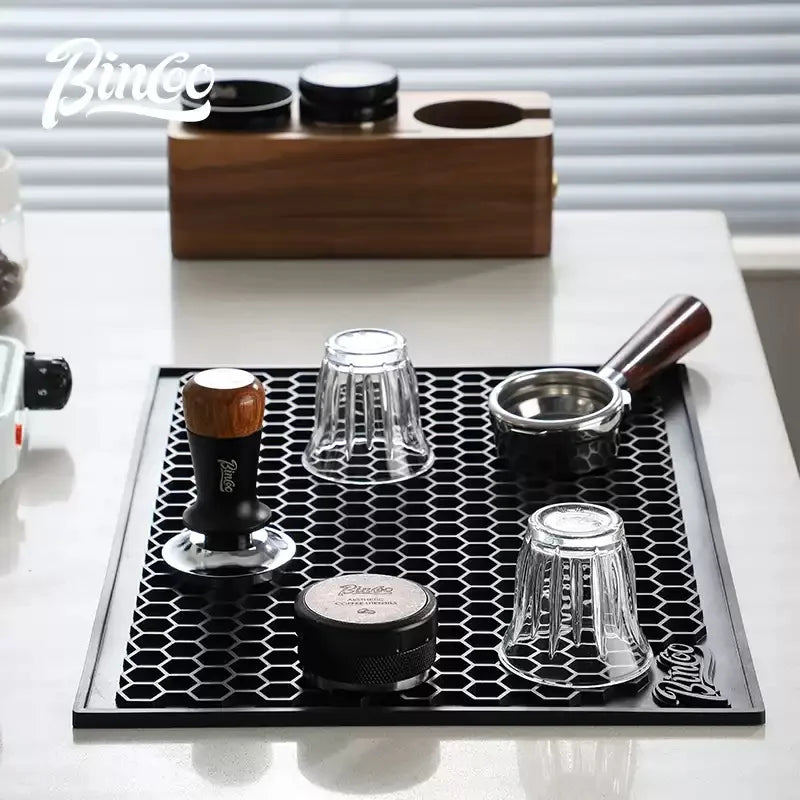 Bincoo 45x30cm Silicone Barista Tamping Mat – Non-Slip Espresso Barista Tamping Mat Qst