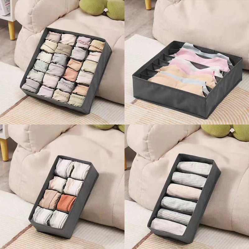 Drawer Organizer Box for Underwear, Socks & Bras Drawer Storage Organizer Qst
