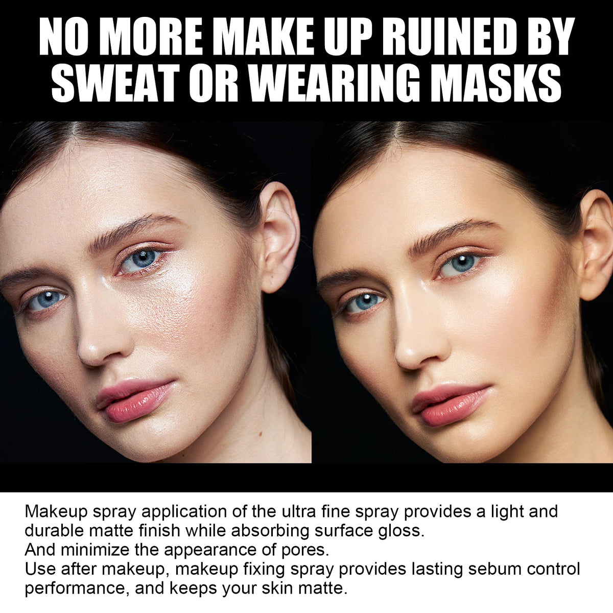 EELHOE Matte Setting Spray – Oil Control & Long-Lasting Hold Makeup Setting Spray Qst