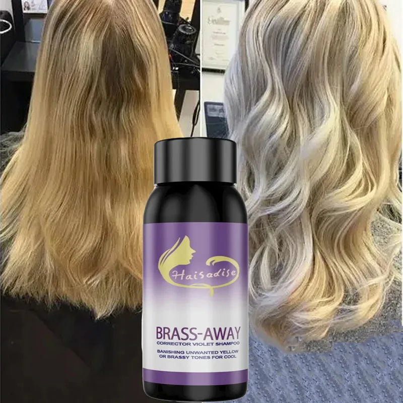 Gray Fixing Purple Shampoo – Tone & Cover Bleached Hair Hair Dye Shampoo Qme