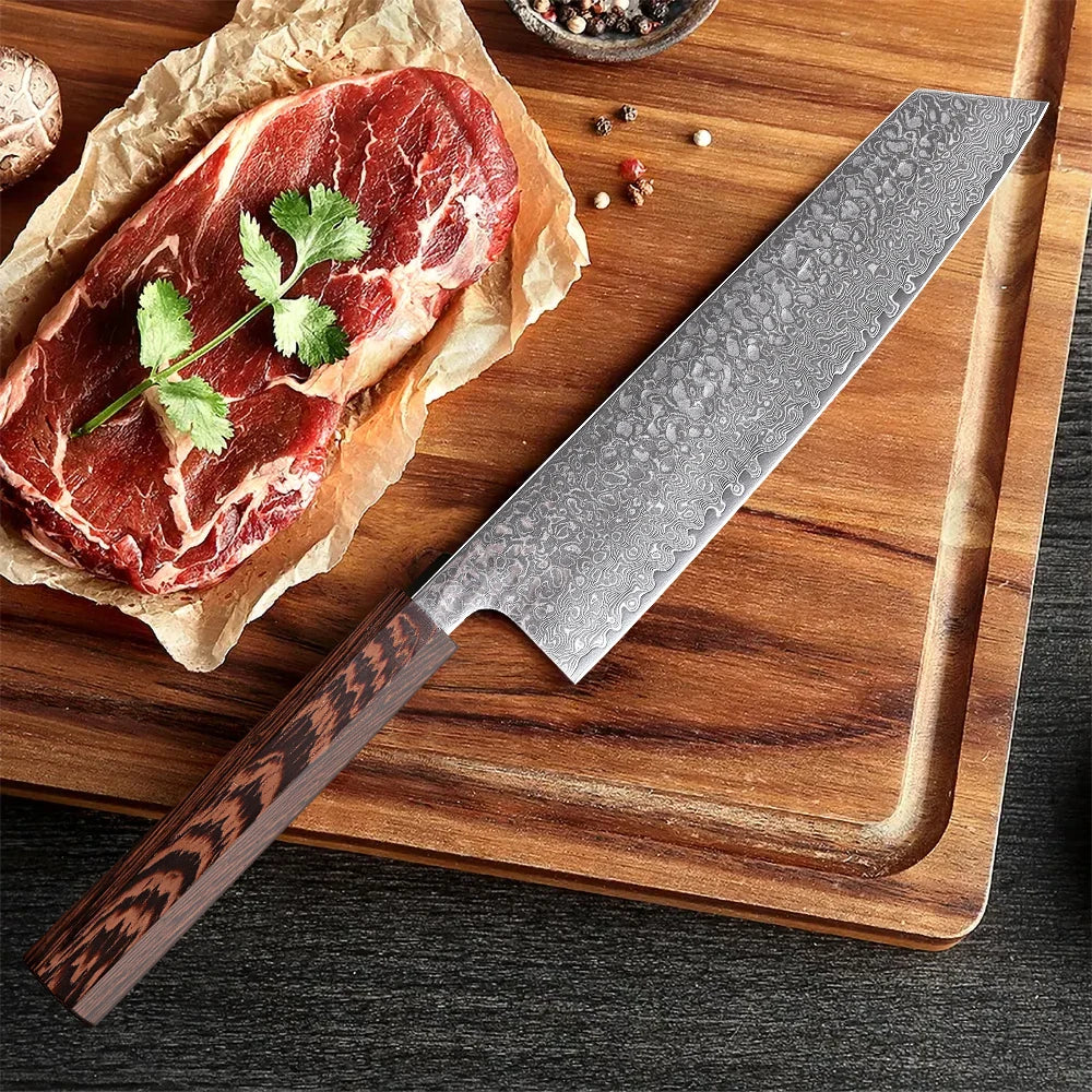 DASHWAY 8.2" Kiritsuke Chef Knife – 67-Layer Damascus Steel Damascus Chef Knife Qst